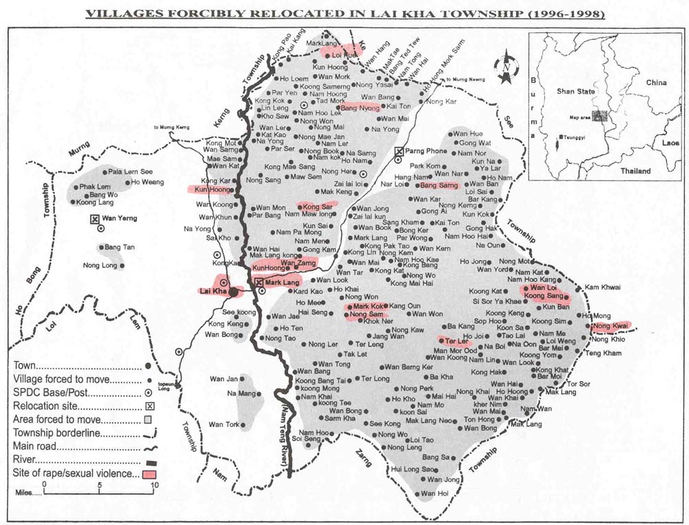 10-4-4.VILLAGES FORCIBLY RELOCATED IN LAI KHA TOWNSHIP (1996 – 1998)