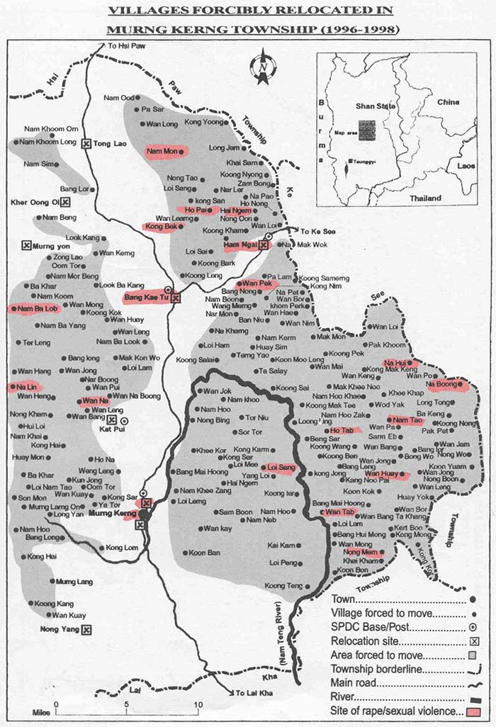 10-4-7.VILLAGES FORCIBLY RELOCATED IN MURNG KERNG TOWNSHIP (1996 – 1998)